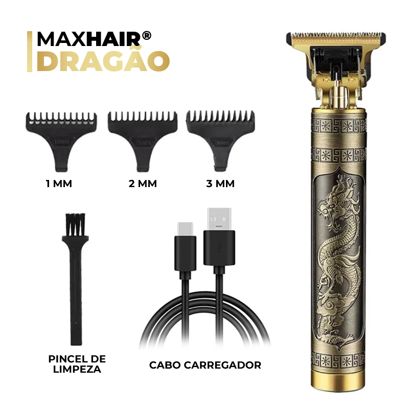 MaxHair® | Máquina de Cortar Cabelo e Barba Masculina